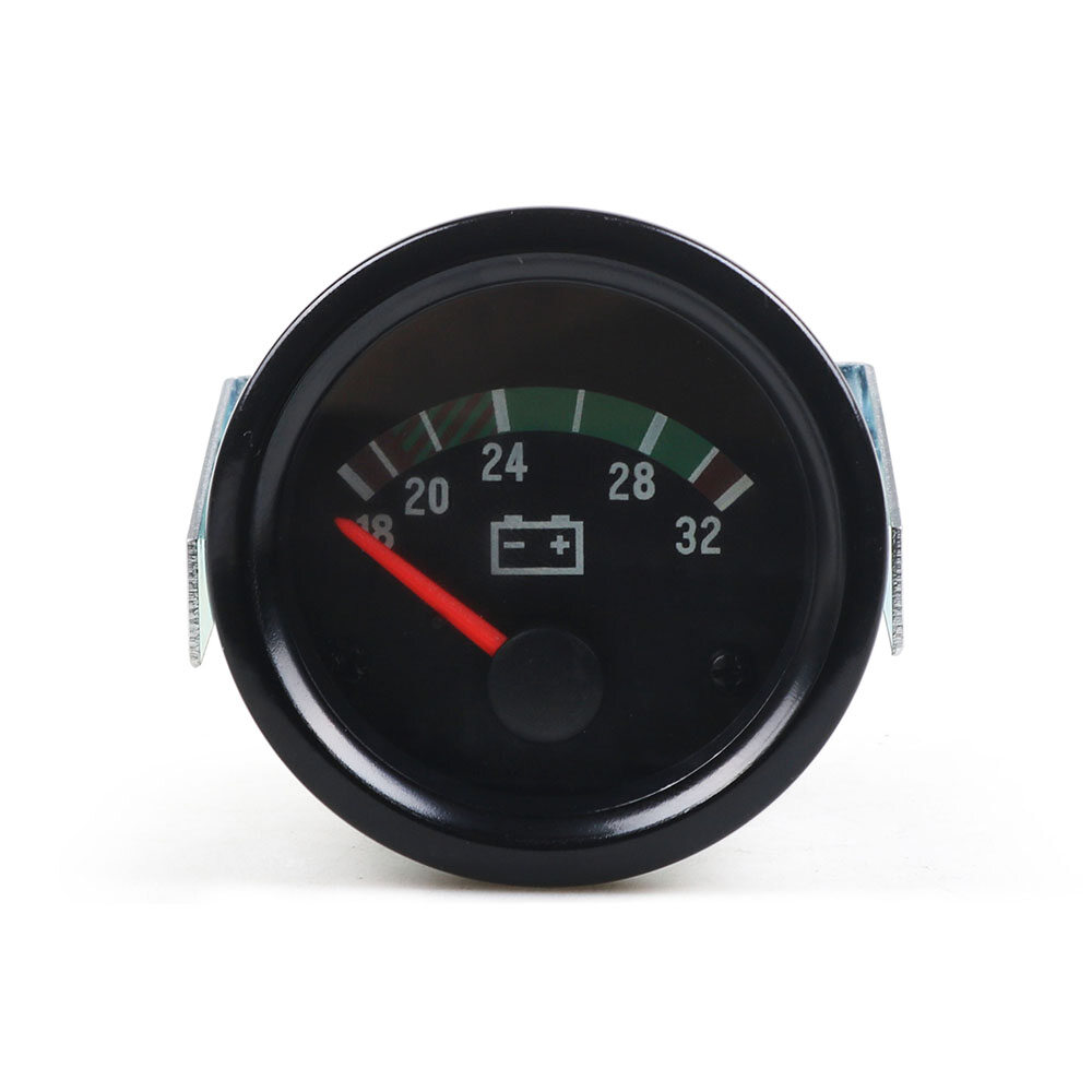 2'' 52mm Car Voltmeter 18-32V Pointer 24V Volt Gauge Voltage Meter Yellow Light Car Meter