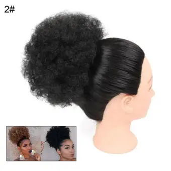 Ready Stock Synthetic High Puff Afro Short Clip In Ponytail