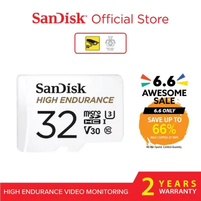 SANDISK V30 U3 High Endurance Micro SD Memory Card (32GB-64GB-128GB-256GB) CCTV - Car Dashcam MicroSDXC