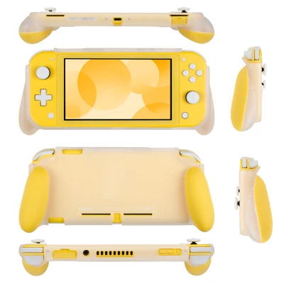 Nintendo Switch Lite Case Accessories, Protective Gripcase Silicone Grip and Matte Back Cover