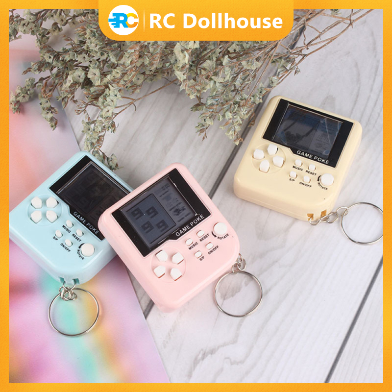 Graduation Gift Mini Handheld Electronic Game Toy Multicolor Cute Key Chain Pendant Nostalgic Toy