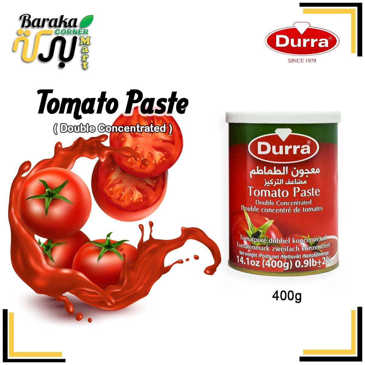 Durra Tomato paste double concentrated buah tumato pes Tomato pes