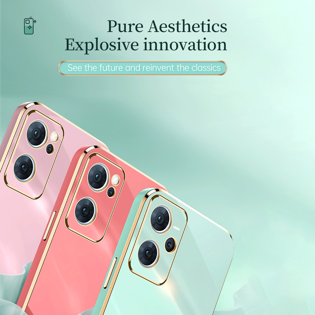 Lenuo Ốp điện thoại mềm mạ 6D sang trọng vỏ điện thoại gọng vuông Silicone cho Realme C55 C53 C35 C33 C31 c21y c25y C21 C30 C20 C12 C15 GT Neo3 vỏ điện thoại sáng bóng Vỏ mặt sau