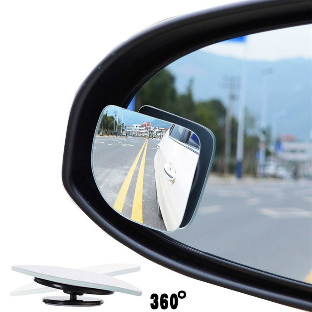 1 Pair Car 360 Wide Angle Round Convex Mirror Car Vehicle Side Blindspot Blind Spot Mirror Wide Rear View Mirror Small Round Mirror