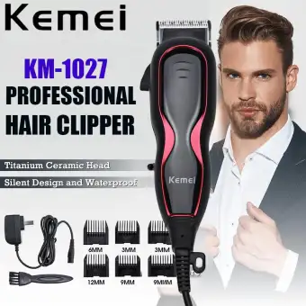 Kemei 110v 240v Clipper Professional 12w Powerful Hair Trimmer Men