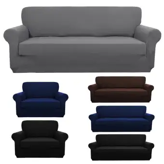 Elastic Spandex Sofa Cover Wrap All Inclusive Couch Covers For Living Room Sectional Love Seat Patio Furniture Lazada Ph Elastic Spandex Sofa Cover Wrap
