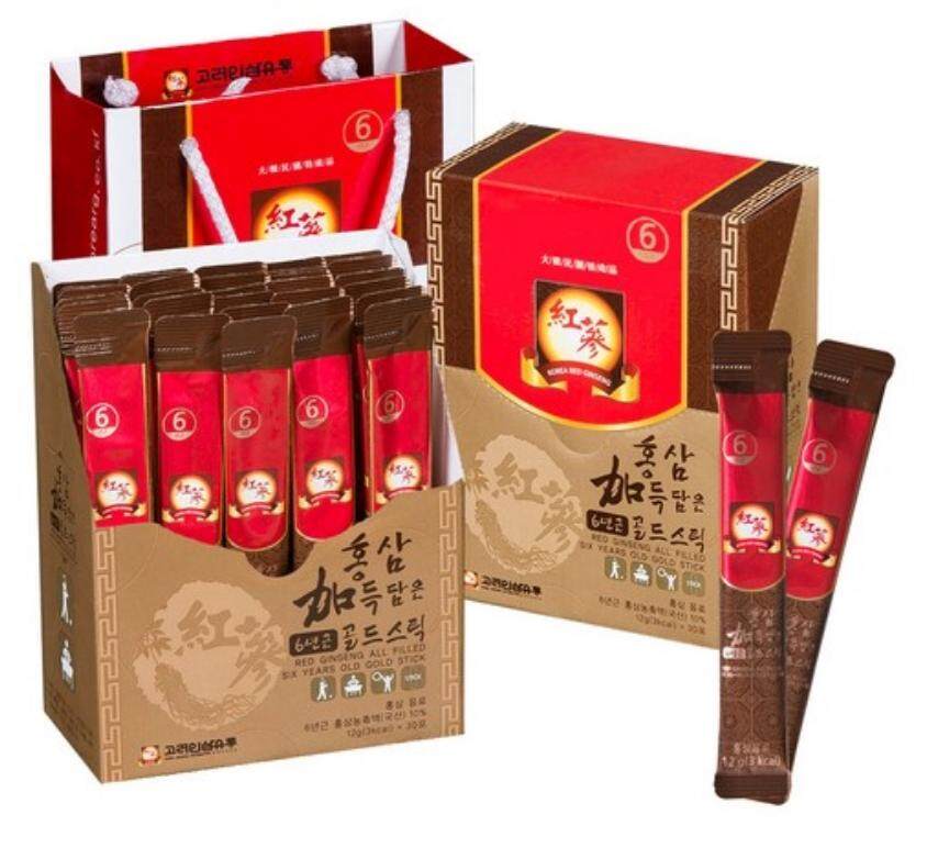 korea ginseng 6 Year Old Korean Red Ginseng Extract 365 Stick 12g X 30pouch