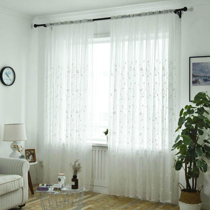 Thêu In Ấn Curtain Rèm Cửa Sổ Vải Tuyn Sợi Gia Dụng