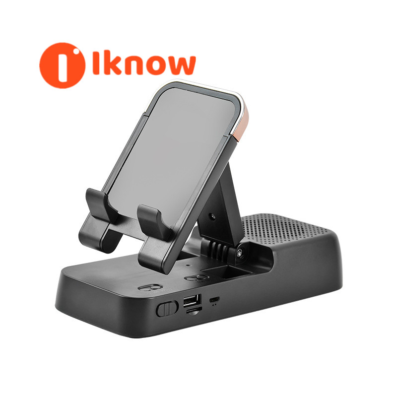 I know Wireless Bluetooth speaker tablet holder Bluetooth audio phone holder multifunctional three in one