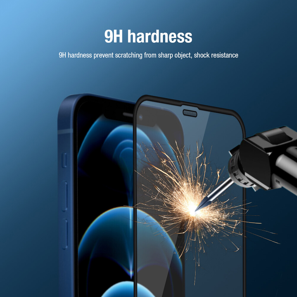 Kính Bảo Vệ Toàn Diện Nillkin 3D, Miếng Bảo Vệ Màn Hình Siêu Trong Suốt Phủ Toàn Bộ PC Cho iPhone 12 / 12 Pro / 12 Mini/12 Pro Max Màng Kính Cường Lực