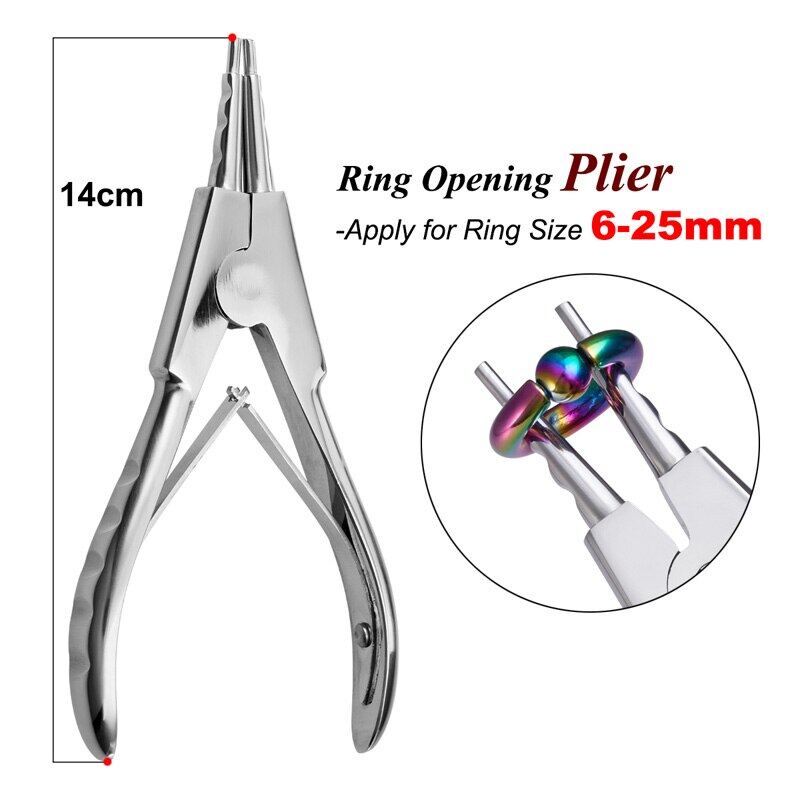 1PC Steel Body Piercing Forceps Clamp Tool Safety Tweezers Different
