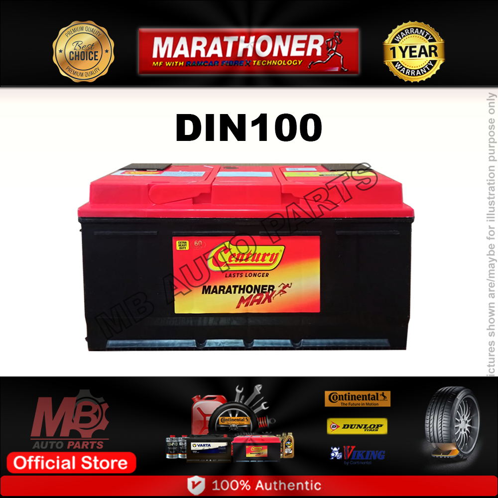 Century Marathoner DIN66 DIN88 DIN100 Heavy Duty MF Battery [Car