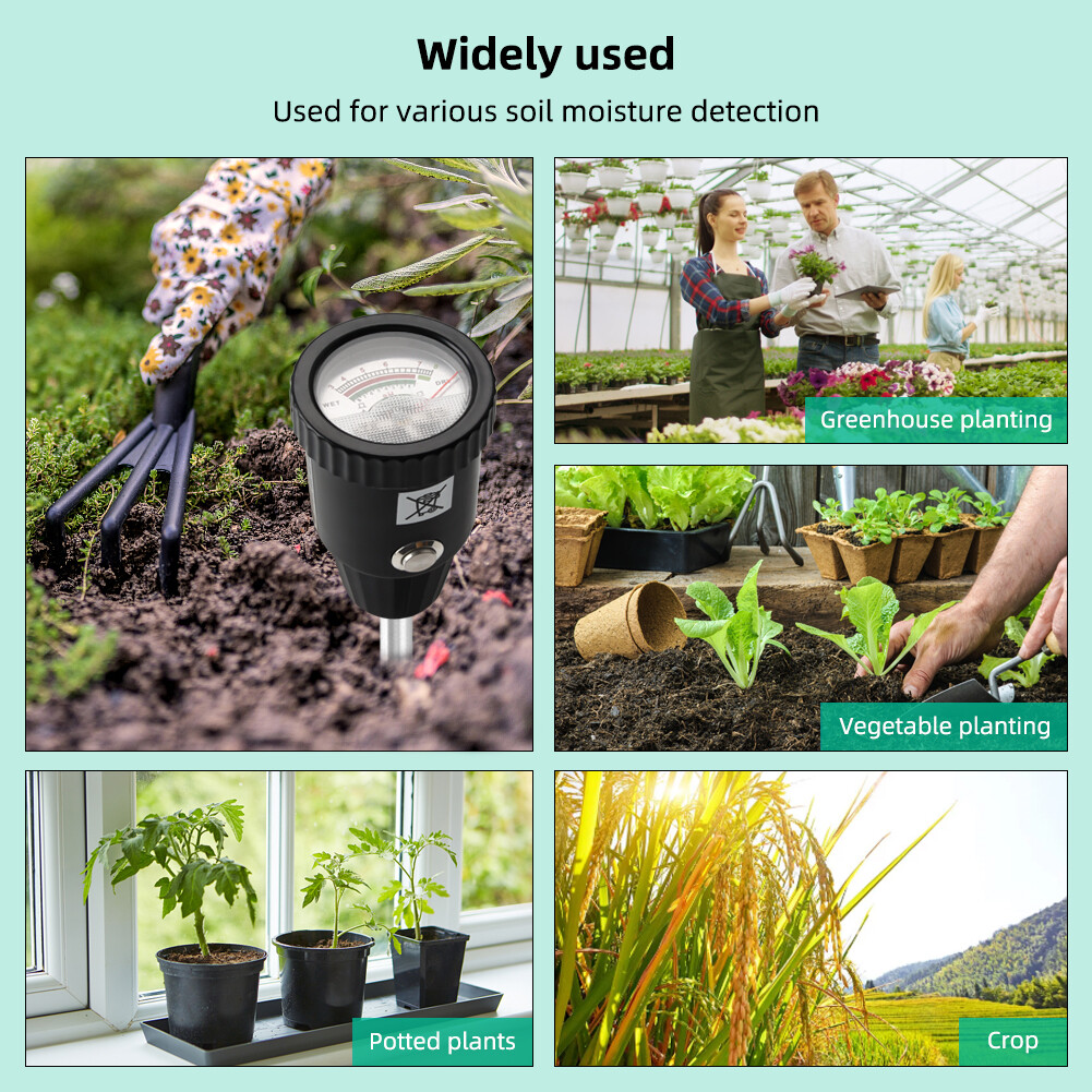 Máy Đo Độ Ẩm Yieryi Cho Đất, Máy Phân Tích Độ Ẩm, Độ Ẩm, Đất, 3-8, PH 1-8, Độ Ẩm
