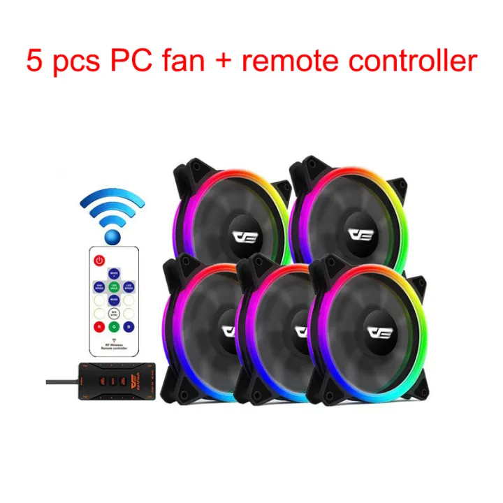 Aigo Darkflash Dr12 Pro Pc Fan Rgb Fan 3in1 5in1computer Cooler Cooling Fans Authentic Computer Pc Case Fan Rgb Adjust 3p 5v Aura Sync Led 120mm Fan Quiet Speed With Remote Control Lazada