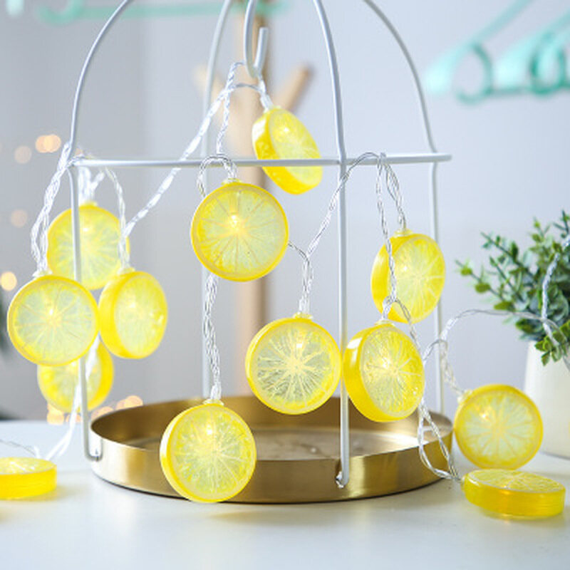 【Lightingeverthing】 Đèn Trang Trí Lát Chanh 2M 10 LED Lưới Sao Dây Chạy Bằng Pin Ánh Sáng Màu Đỏ Trang Trí Phòng Phong Cách Ins, Trang Trí Nhà Tiệc Giáng Sinh Đám Cưới LED Chuỗi