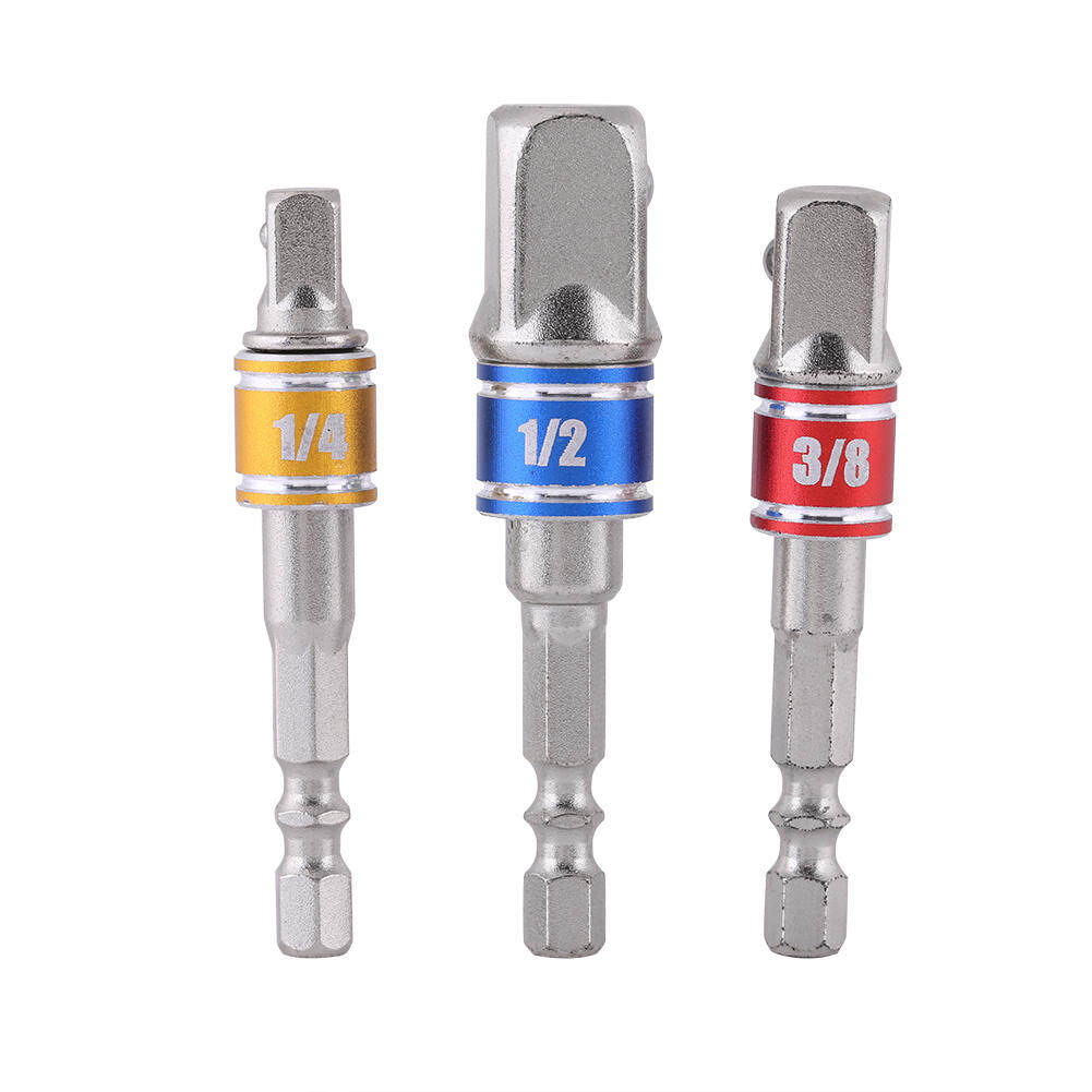 3 Cái Ổ Cắm Tuốc Nơ Vít Điện Đầu Chuyển Đổi Thanh Nối Dài Thân Lục Giác 1/4 Inch Tua Vít Ổ Cắm Điều Khiển