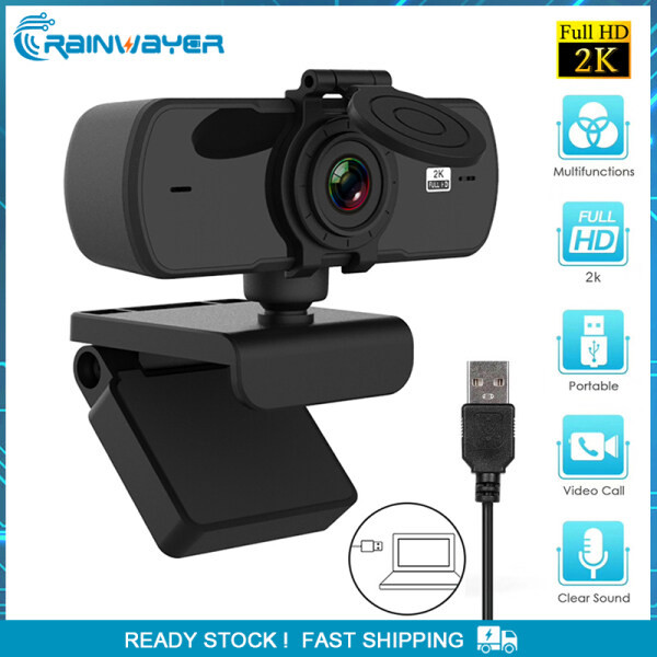 Webcam Camera Web Full HD 2K Tự Động Lấy Nét Có Micrô Camera Web USB Cho Máy Vi Tính Máy Tính Mac Máy Tính Xách Tay Phát Sóng Trực Tiếp Cuộc Gọi Video Công Việc Hội Nghị