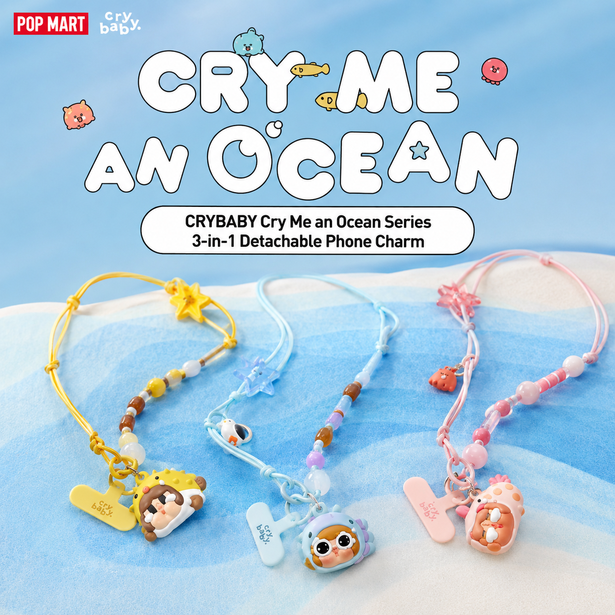 POP MART CRYBABY Cry Me An Ocean Series 3-in-1 Detachable Phone