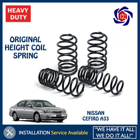 Nissan Cefiro A33 Original Standard Height Heavy Duty Coil Spring Full Set 4pcs Rear Front Lazada
