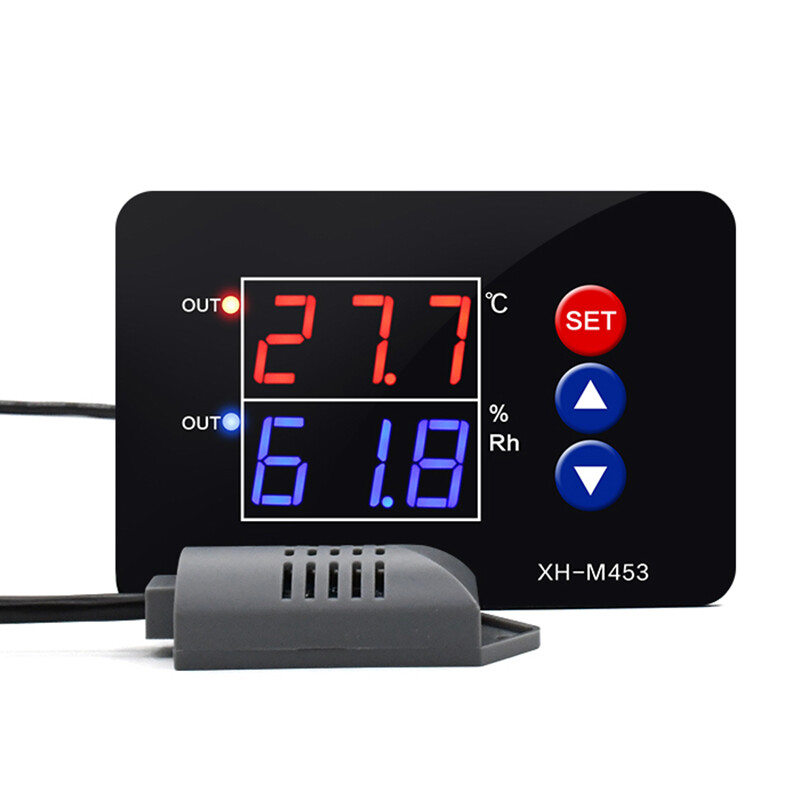 1 cái XH-M453 độ Nhiệt kế chính xác cao tạo độ ẩm công tắc điều khiển kỹ thuật số nhiệt độ và độ ẩm điều khiển
