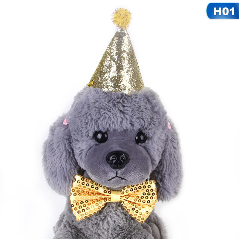 Pet Dog Bow Tie Hat Tiệc Ngày Lễ