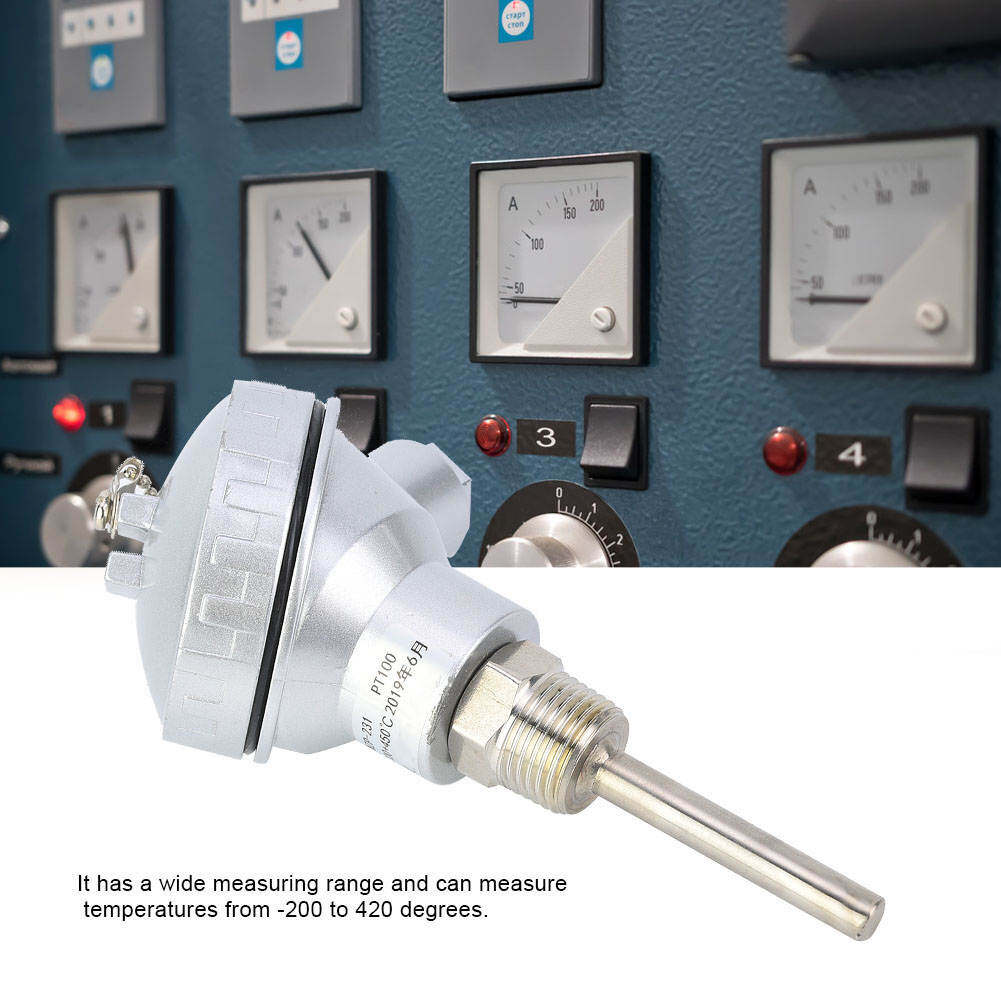 Zonejoy Đầu Dò Cảm Biến Nhiệt Độ RTD PT100, Đầu Cực Cặp Nhiệt Điện NPT 1/2"