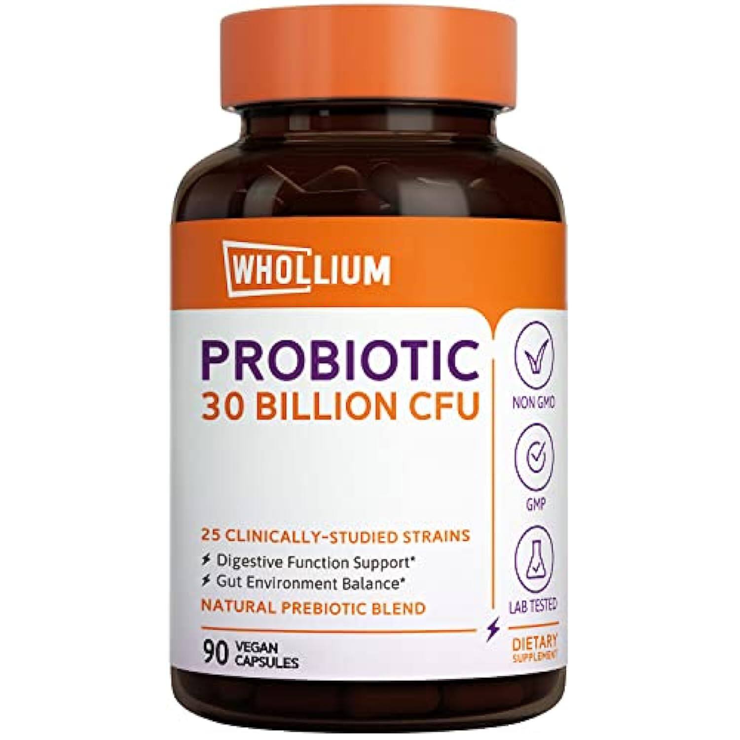 [pre-order] Whollium Probiotics, For Men, Women, 30 Billion Cfu, 25 