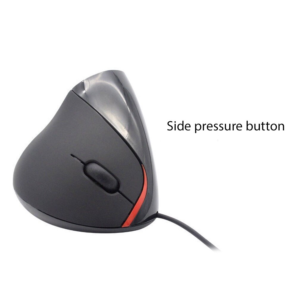 Ergonomic Office Vertical Mouse 5 Buttons 1200 DPI Optical Mice for PC Laptop