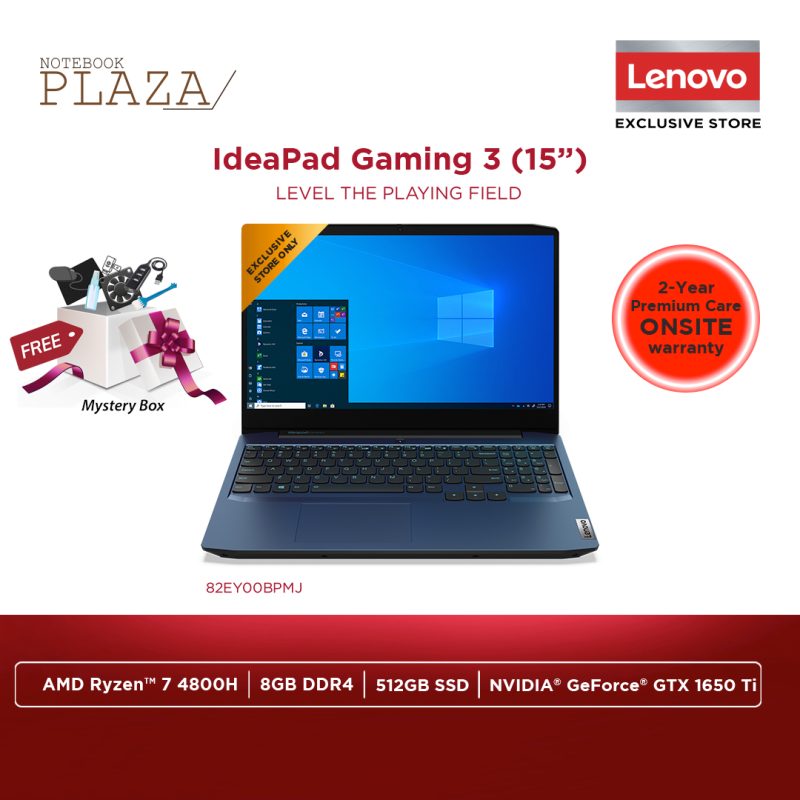 Lenovo IdeaPad Gaming 3 15ARH05 82EY00BPMJ 15.6 120Hz Laptop Chameleon Blue ( R7 4800H, 8GB, 512GB SSD, GTX1650Ti 4GB, W10 ) Malaysia