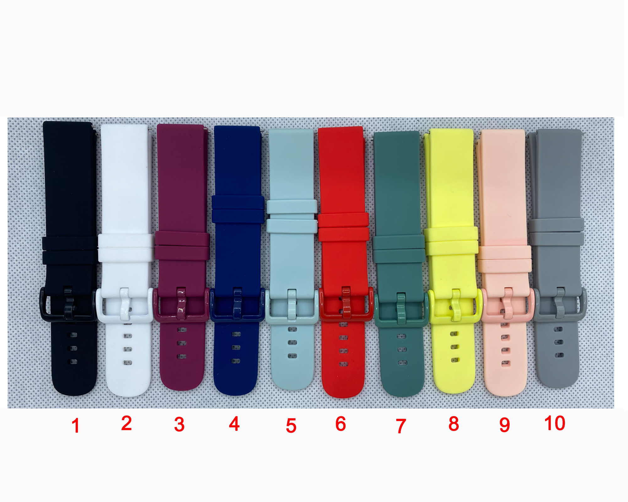 22mm Silicone Band Replacement Strap for Haylou Solar LS05 / RT LS05S /RS3 LS04/RT2 LS10/GST