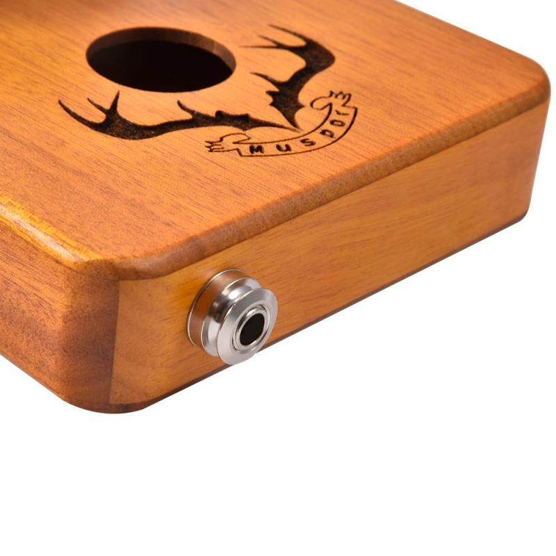 17 keys EQ kalimba Mahogany Thumb Piano Kalimba Finger Piano with Electric Pickup Tuner Hammer Beginner Music Learning Malaysia