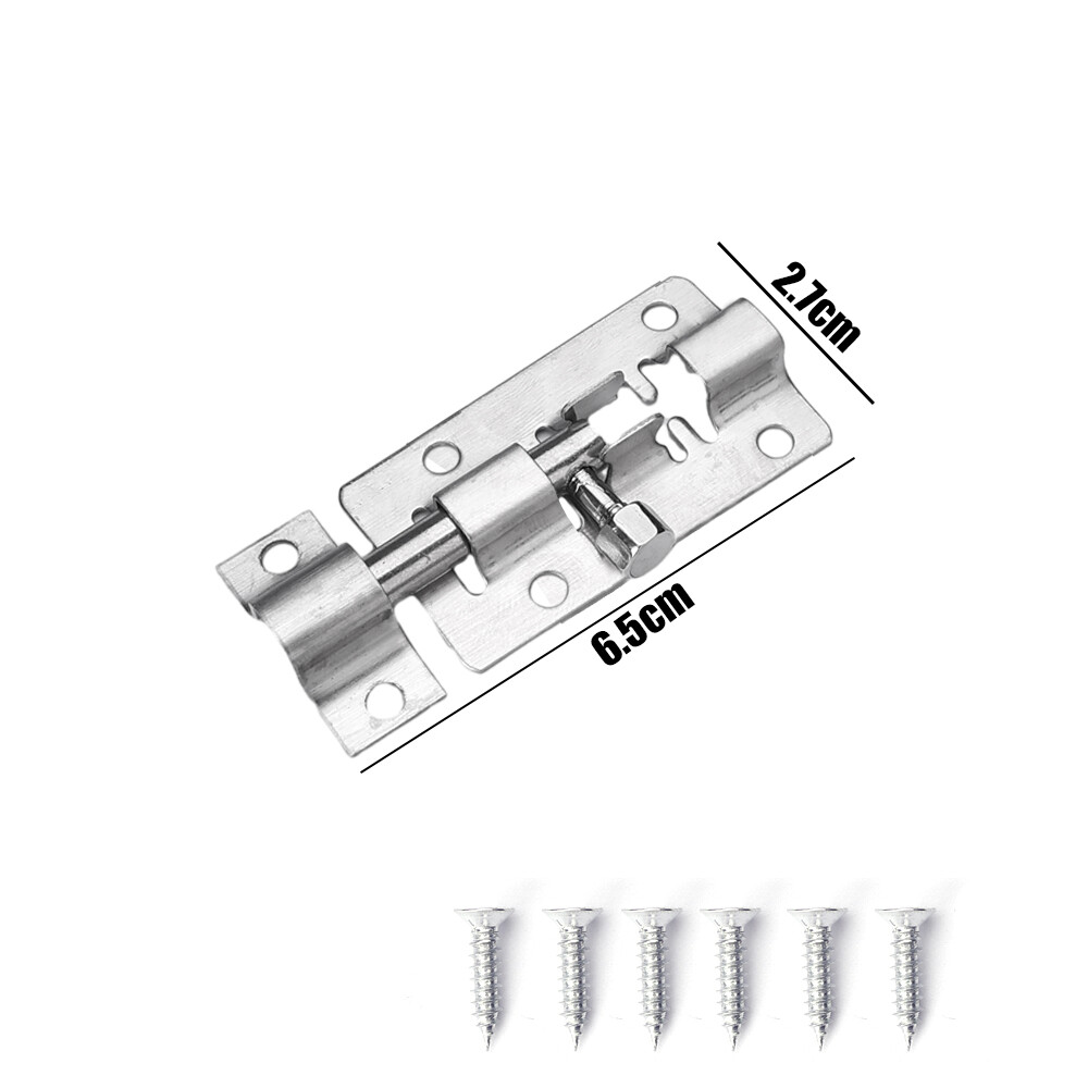 1.5-6 Inch Stainless Steel Door Latch Safety Lock Window Cabinet Catches Buckle Door Tower Bolt Latch Catch Home Hardware