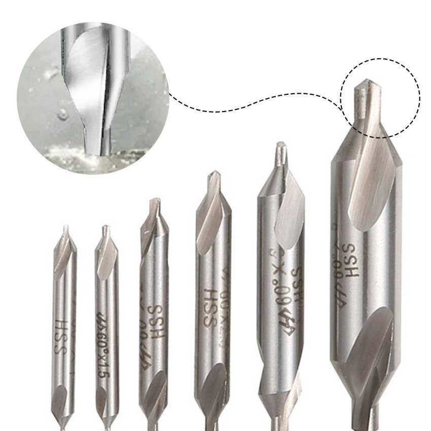 HSS Center Bits 60 Degree Metal Bits Set Power Tools Drilling Drill Countersunk Bits