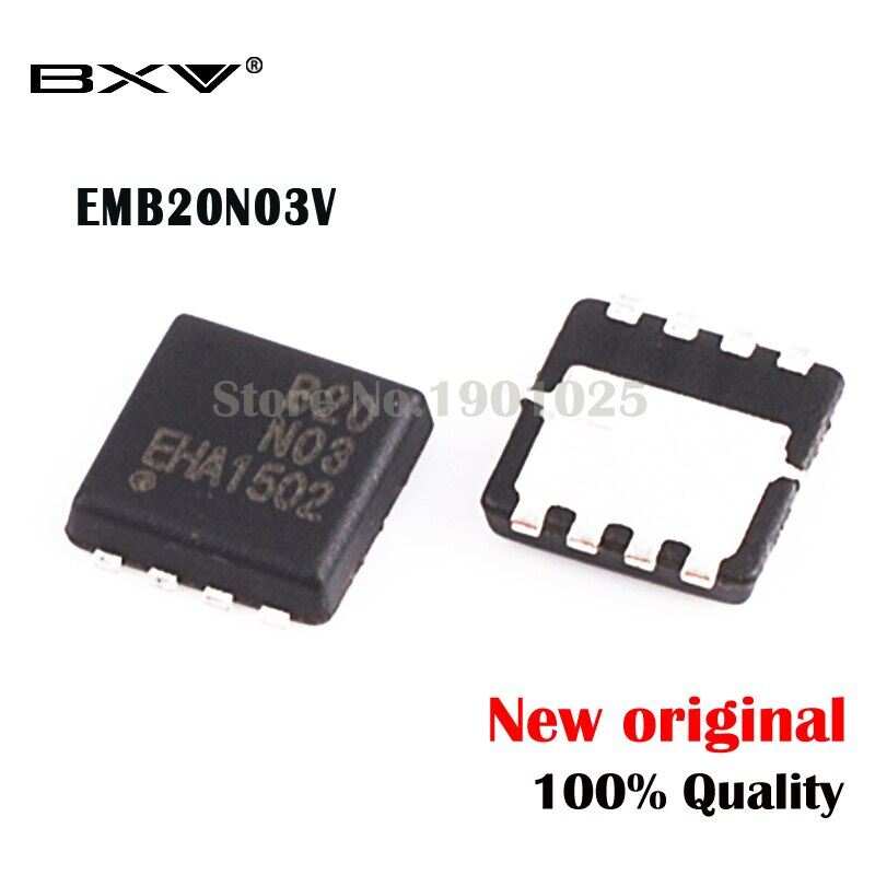 5ชิ้น EMB20N03V EMB20N03 B20N03 3มิลลิเมตร * 3มิลลิเมตร MOSFET QFN 8 ...