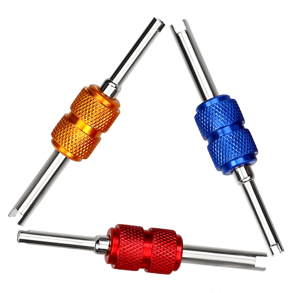 1PC Universal Valve Core Wrench Tyre Valve Core Removal Tool Air Conditioning Repair Tool Bicycle Car Truck Motor Bike Repair Tool