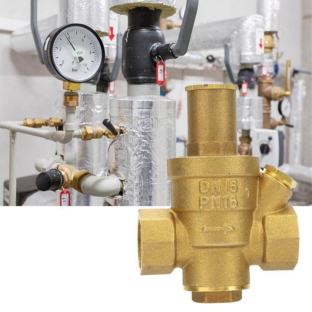 1pc Brass Adjustable Water Pressure Reducing Regulator Valve Thread DN15 1/2