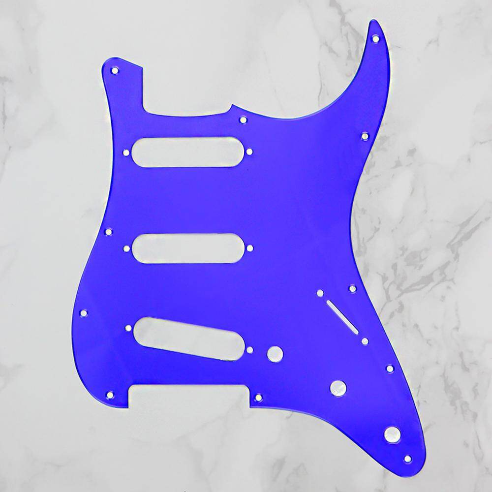 FLEOR 1Ply Mirror SSS Guitar Scratch Plate ST Pickguard With Mounting Screws For Electric Guitar Parts