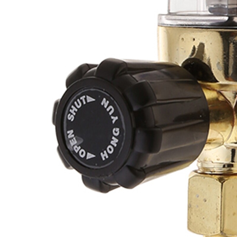 1/4PT Thread 7mm Barb Argon Ar CO2 Gas Flow Meter Ar Welding Regulator 0.35 MPA