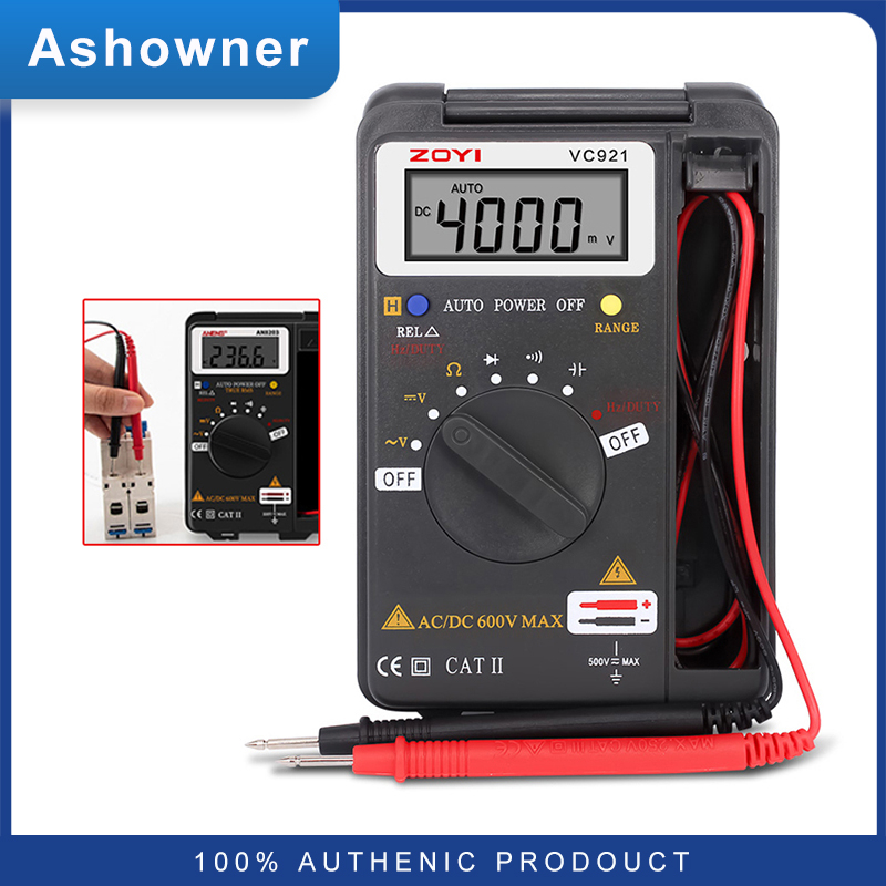 Ashowner Card Type Multimeter Multi-function Digital Display High Precision Universal Meter Portable Voltage Digital Multimeter Pocket
