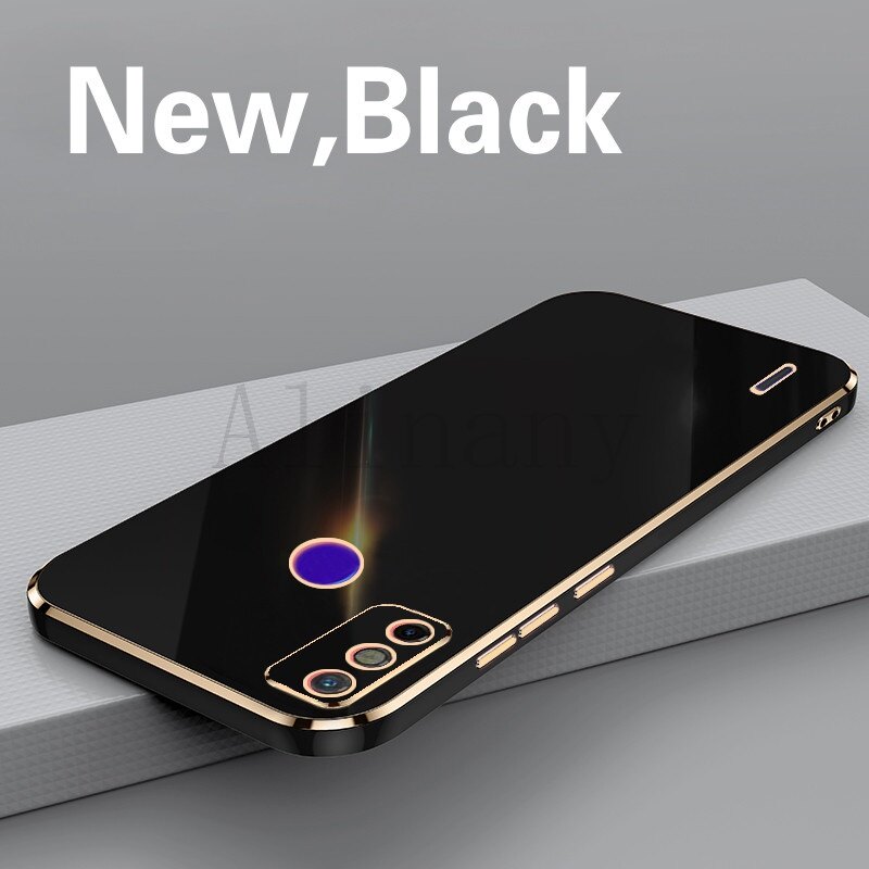 Tecno Spark 6 Go Case Shockproof Soft Silicone Electroplating Back Cover Case Tecno Spark6 Go Phone Casing