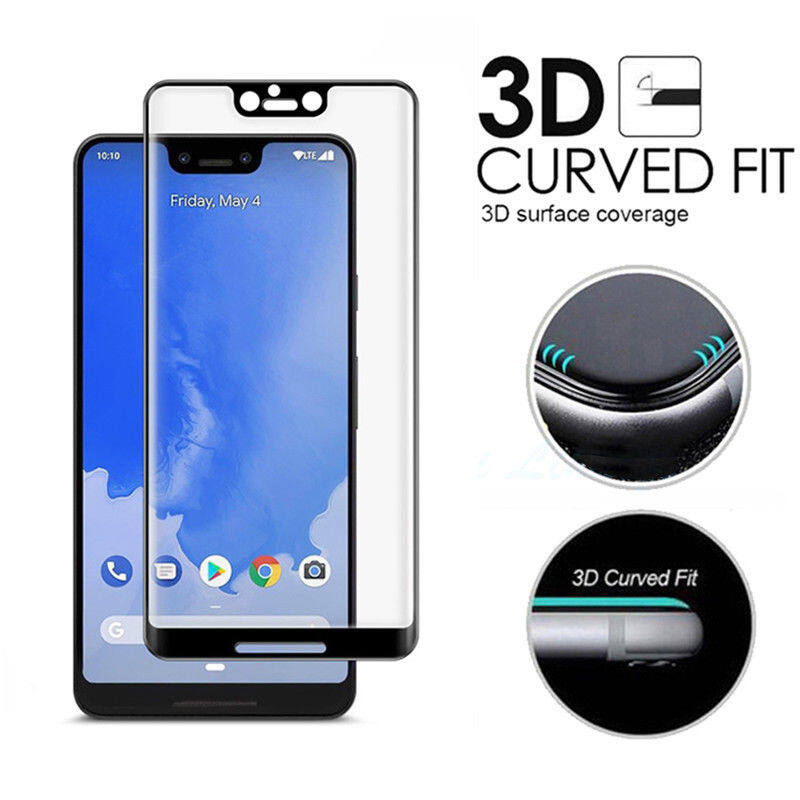 For google pixel 3 / 3xl 3d full coverage tempered glass lcd screen protector