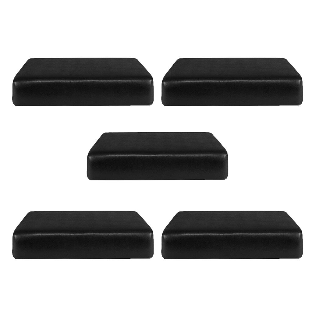 Dolity 5Pcs กันน้ำ PU โซฟาหนังเบาะรองนั่งสำหรับ Patio โซฟาเก้าอี้