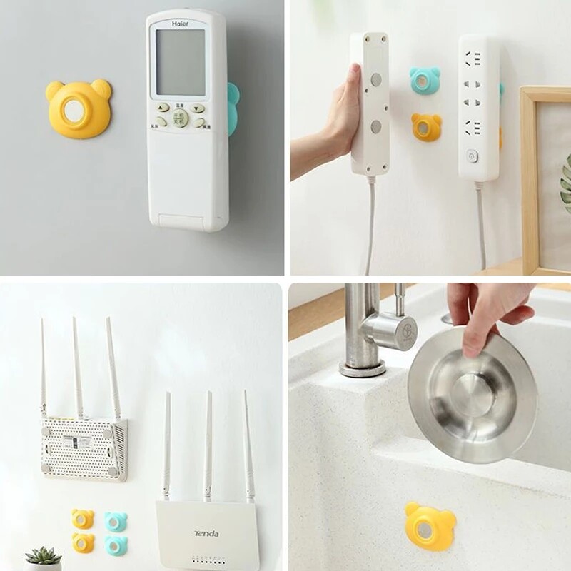 Wall Mount Strong Magnet Holder Hook Remote Control Storage Holder for Fridge Sticker Home Organizer Hook