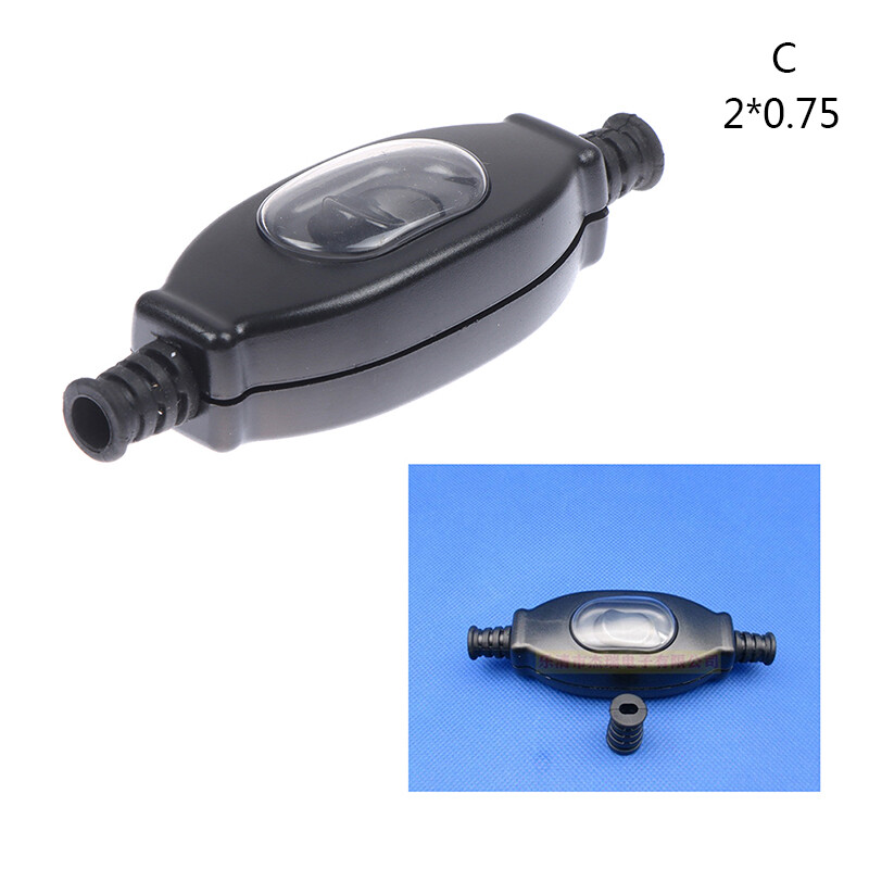 NIEN Waterproof in line switch cord switch round wire double cut switch Dust switch