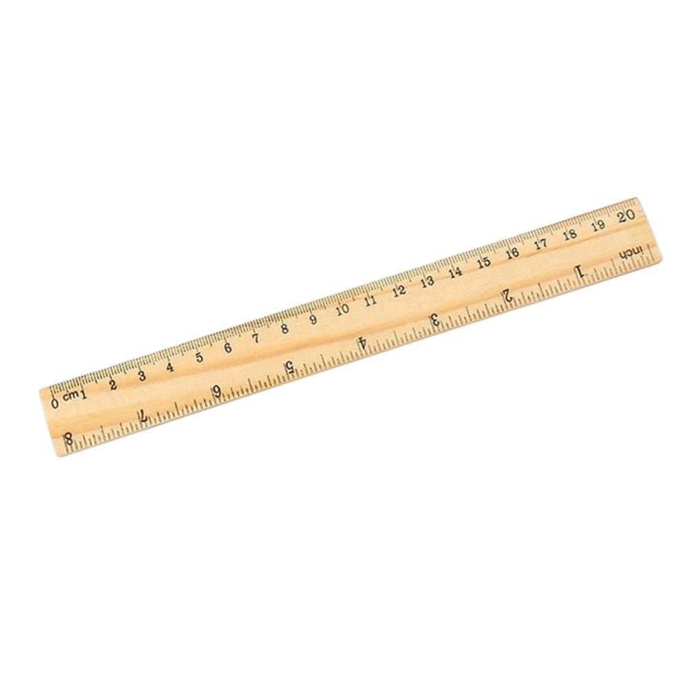 MMLUCK Desk Accessories Office Children Teacher 15/20/30cm Student Wooden Rulers Straight Rulers Drawing Rulers Rulers