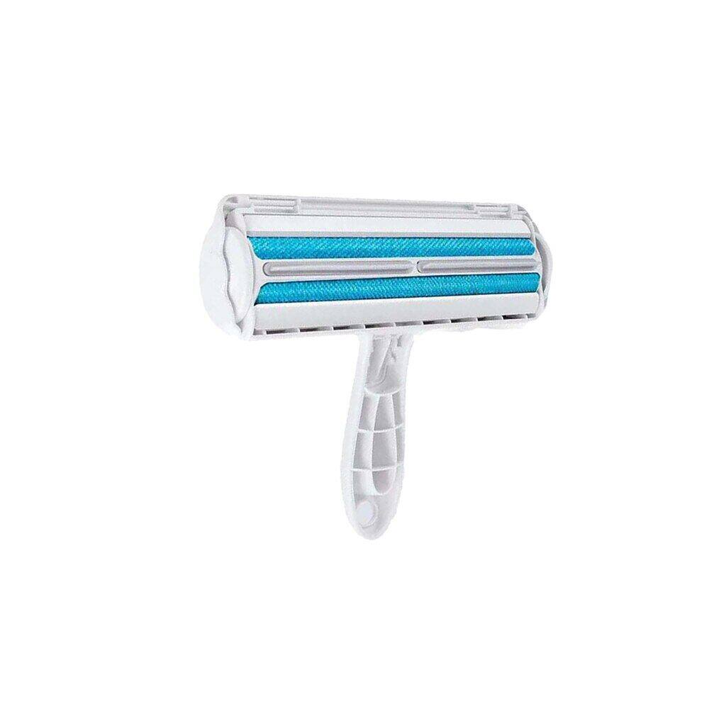 Lovinland 2-Way Pet Hair Remover Roller Lint Sticking Roller Convenient Dog Cat Hair Fur Cleaning Brush Base Home Furniture Sofa Clothes