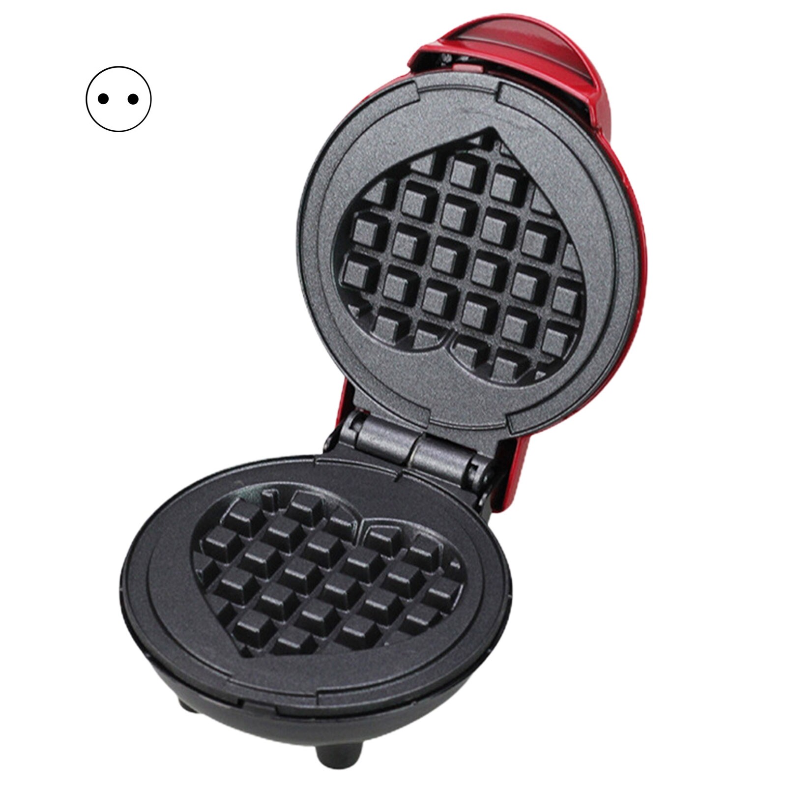 EU Plug Non-stick Heat-Resistant Waffles Maker Electric Mini Heart Shape Waffle Pot Kitchen Accessories