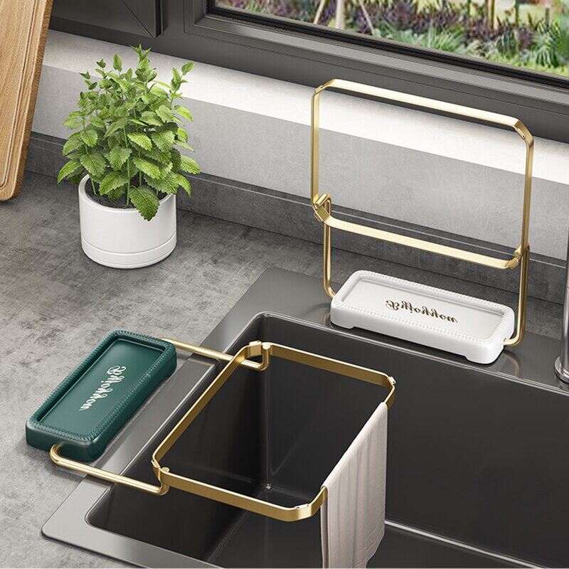 Homenhome Giá Lọc Bồn Rửa Giá Lưới Lọc Bồn Rửa Nhà Bếp Có Thể Gập Lại Kệ Lưới Đựng Rác Thải Túi Lưới Đựng Rác Dùng Một Lần Chống Tắc Nghẽn