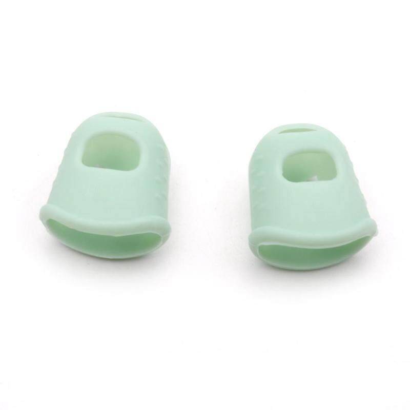 capuchon doigt silicone 1 Pair Kalimba Guitar Thumb Finger Picks Protector Silica Gel Finger Cots Fingertip Nail Protection Cover Malaysia