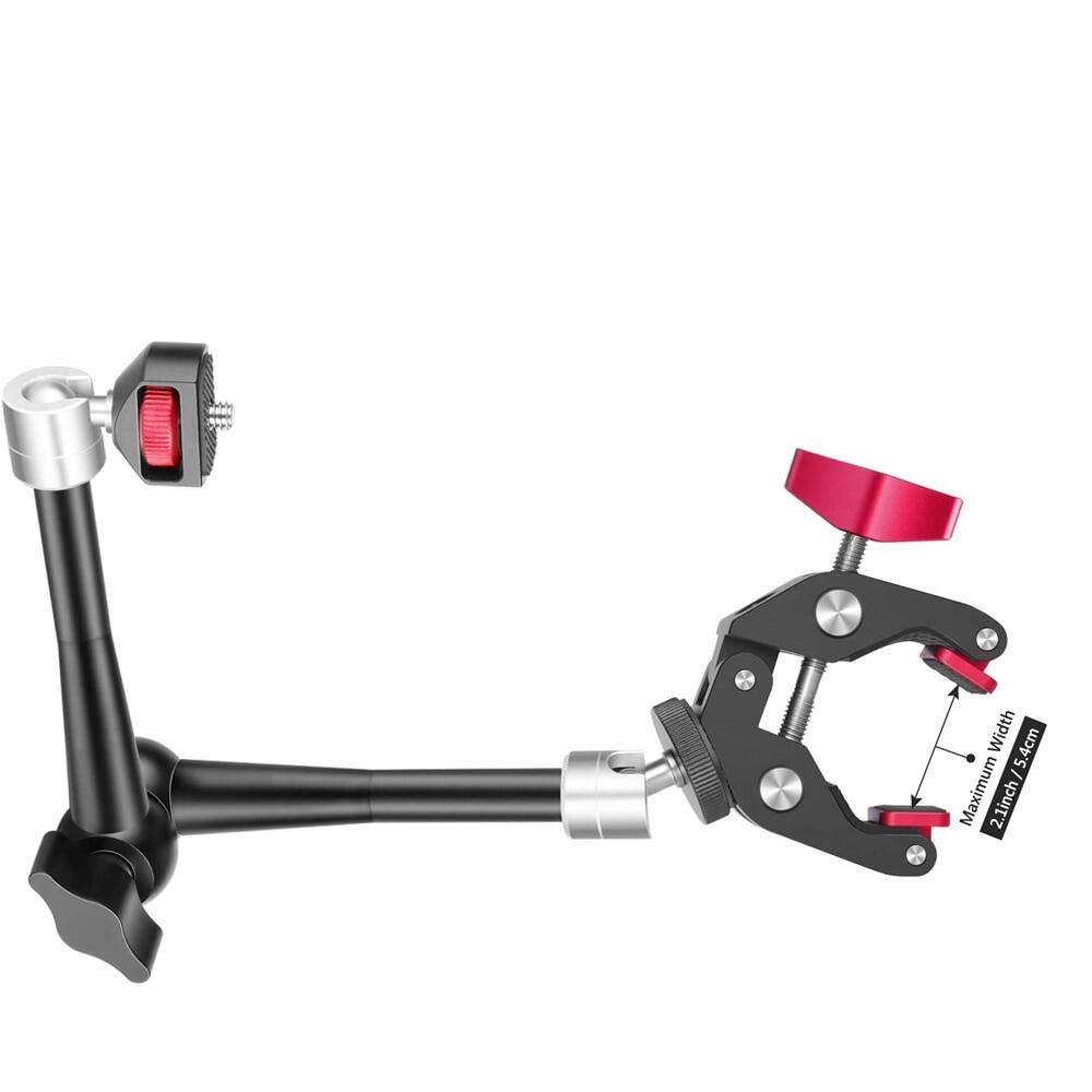 Adjustable Articulating Friction Magic Arm Large Super Clamp For Gopro DJI Camera Cage Rig LED Video Light Monitor Tripod Gimbal